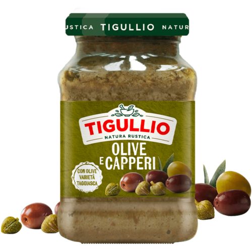 Tigullio pesto oliva-, és kapribogyóval – 190 g