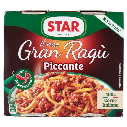 Star Gran Ragu pikáns húsos ragú – 2×180 g