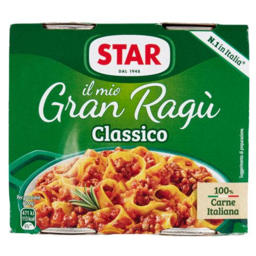 Star Gran Ragu klasszikus húsos ragú – 2×180 g
