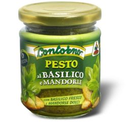   Contorno Bazsalikomos-mandulás pesto fokhagymával – 180 g