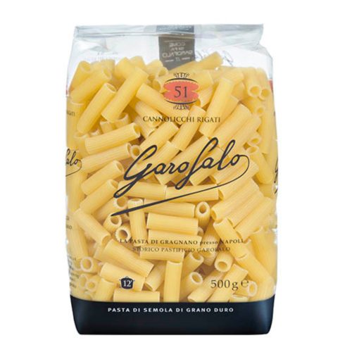 Garofalo Cannolicchi rigati N°51 durum száraztészta – 500 g