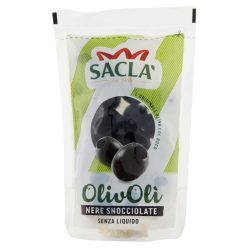 Saclà kimagozott fekete olívabogyó – 75 g