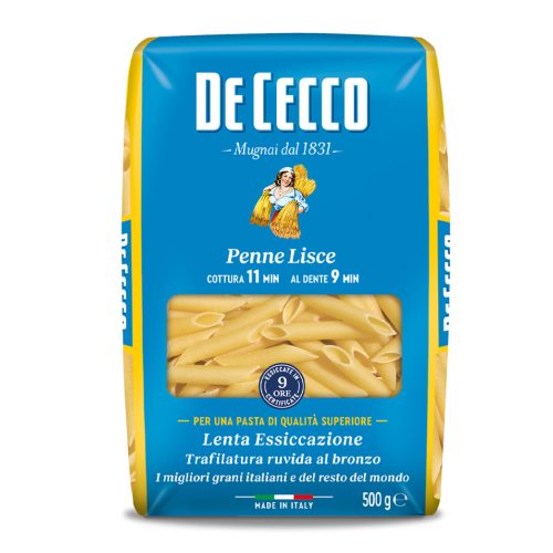 De Cecco penne lisce N°40 durum száraztészta – 500 g
