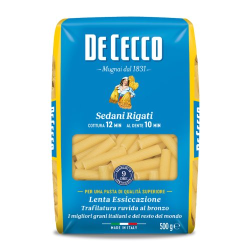De Cecco sedani rigati N°57 durum száraztészta – 500 g