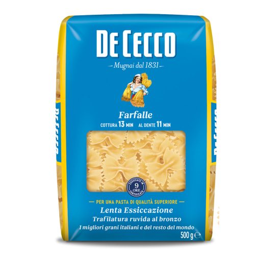 De Cecco Farfalle N°93 durum száraztészta – 500 g