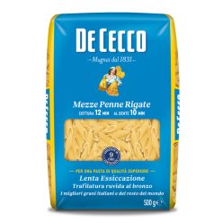  De Cecco Mezze Penne Rigate N°141 durum száraztészta – 500 g