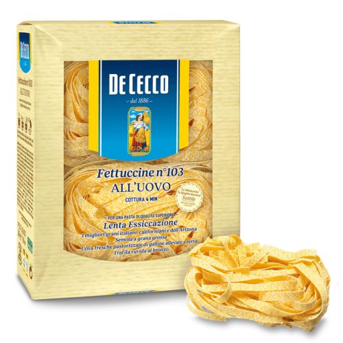 De Cecco tojásos fettuccine N°103 durum száraztészta – 250 g