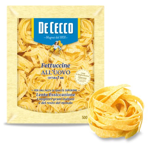 De Cecco Fettuccine N°303 tojásos durum száraztészta – 500 g