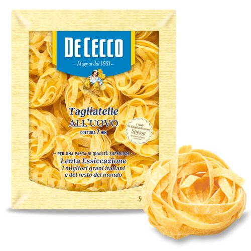 De Cecco tojásos tagliatelle N°304 durum száraztészta – 500 g