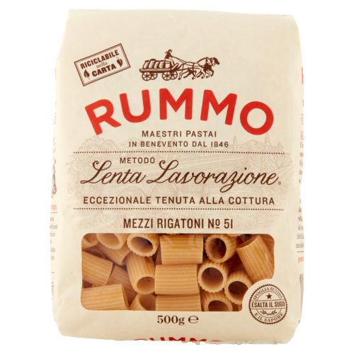 Rummo Mezzi Rigatoni N°51 durum száraztészta – 500 g