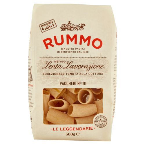 Rummo Paccheri N°111 durum száraztészta – 500 g