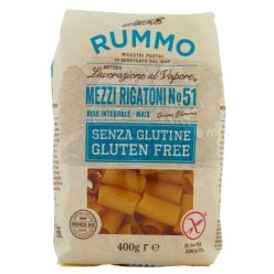 Rummo gluténmentes Mezzi Rigatoni száraztészta – 400 g