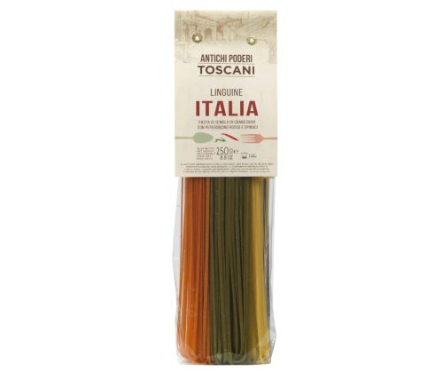 Antichi Poderi Toscani háromszínű linguine chilivel és spenóttal – 250g