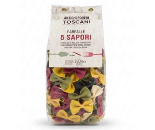 Antichi Poderi Toscani ötszínű farfalle száraztészta – 250g