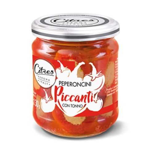 Citres csípős paprika tonhallal olajban – 190 g