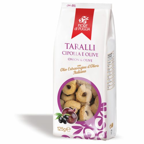Fiore di Puglia Taralli hagymával– 250 g