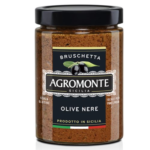 Agromonte fekete olívás bruschetta krém – 100g