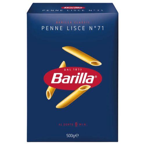 Barilla Penne Lisce N°71 durum száraztészta - 500g