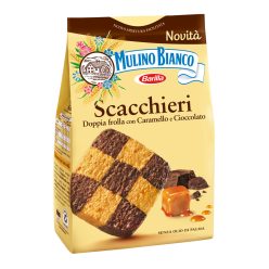   Mulino Bianco Scacchieri karamell- és csokoládé keksz – 300 g