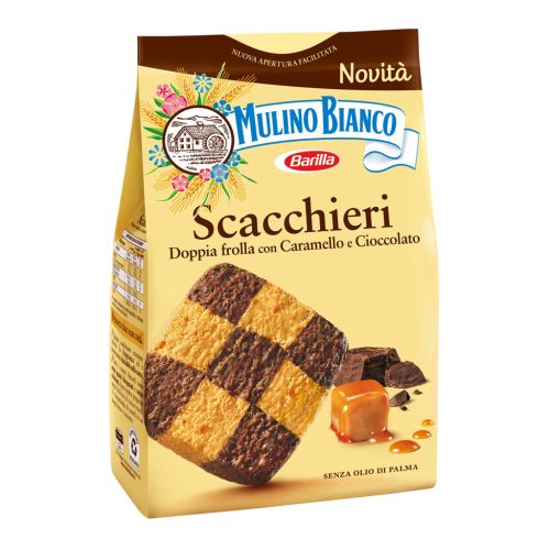 Mulino Bianco Scacchieri karamell- és csokoládé keksz – 300 g