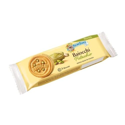 Mulino Bianco Baiocchi pisztáciakrémmel töltött keksz – 28g